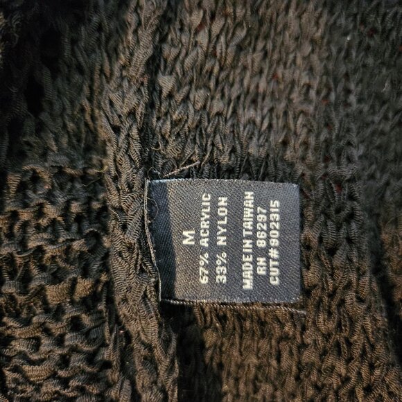 Vertigo Womens Medium Black Knit Cover Dress - Picture 5 of 5